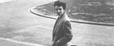George Harrison outside his house at 25 Upton Green